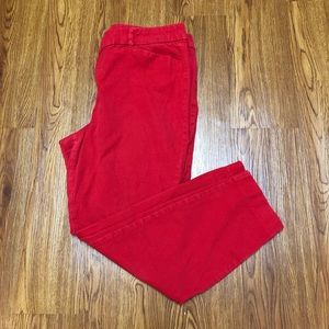 Red pixie pants